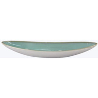 Ceramic Aqua Olive & Cracker Serving Plate - Large