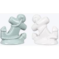 3.15 in. Lake Cabin Ceramic Salt & Pepper Shakers, 2 Piece Per Set