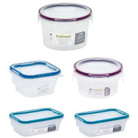 Total Solution Clear Food Storage Container Set, Pack of 5