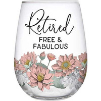 5 in. 20 oz Retired Free & Fabulous Glass