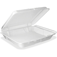 Foam Hinged 1-Comp Food Container LGE