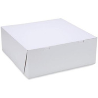 16 x 16 x 6 in. Standard Paper Bakery Boxes White - Pack of 50