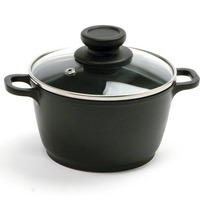 Norpro 1 Quart Nonstick Mini Pot with Vented, Tempered Glass Lid