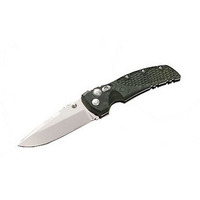 Hogue EX01 3.5in Folder Drop Pt Tumble Finish G10 Green