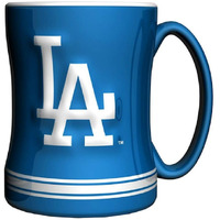 Los Angeles Dodgers Coffee Mug - 14oz Sculpted Relief