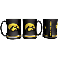 Iowa Hawkeyes Coffee Mug - 14oz Sculpted Relief