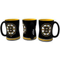 Boston Bruins Coffee Mug - 14oz Sculpted Relief