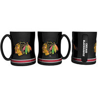 Chicago Blackhawks Coffee Mug - 14oz Sculpted Relief