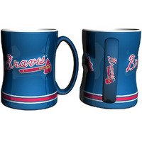 Atlanta Braves Coffee Mug - 14oz Sculpted Relief