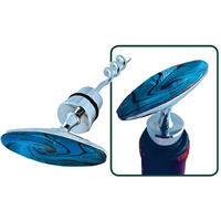 290-DgWSc Worthy Dichroic Wine Stopper corkscrew