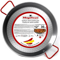 Magefesa 01PAPAEPU30 12 in Fesa carbon Steel Paella Pan - 4 Servings