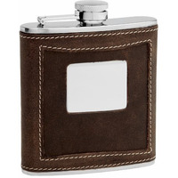 6 Oz. Distressed Genuine Leather Hip Flask Holders