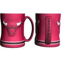 Chicago Bulls Coffee Mug - 14oz Sculpted Relief