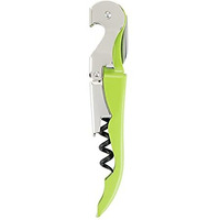 Truetap Lime Green Double Hinged Waiter's Corkscrew by True