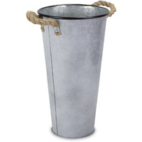 Sylvie Galvanized French Style Bucket - Small - 17"