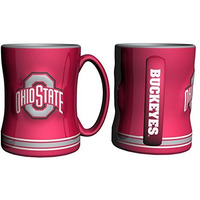 Ohio State Buckeyes Coffee Mug - 14oz Sculpted Relief - New