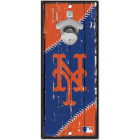 New York Mets Sign Wood 5x11 Bottle Opener