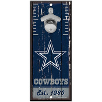 Dallas Cowboys Sign Wood 5x11 Bottle Opener