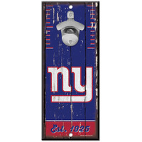 New York Giants Sign Wood 5x11 Bottle Opener