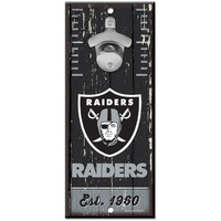 Las Vegas Raiders Sign Wood 5x11 Bottle Opener