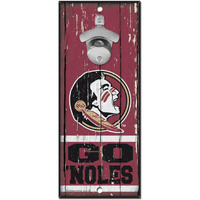 Florida State Seminoles Sign Wood 5x11 Bottle Opener