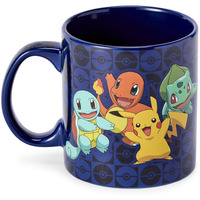 Pokmon Original Generation One Starters Coffee Mug | Features Pikachu & More