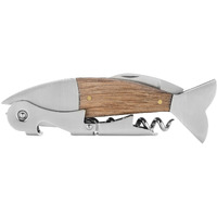 Wood & Stainless Steel Fish Corkscrew by Foster & Rye