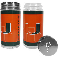 Miami Hurricanes Salt and Pepper Shakers Tailgater