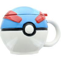 Pokemon Great Ball Molded Mug with Lid