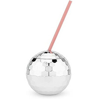 Silver Disco Ball Drink Tumbler by Blush