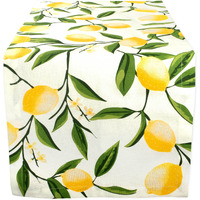 DII Lemon Bliss Print Table Runner