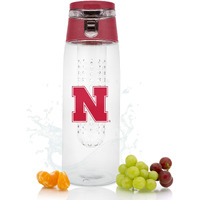 Nebraska Cornhuskers Sport Bottle 24oz Plastic Infuser Style