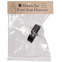 Mason Jar Foaming Soap Dispenser Lid - Black - Box of 4