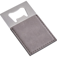 Leatherette Opener Grey, 3.5" X 2"