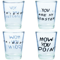 Friends 49084 Shot Glass Set  Clear - Pack of 4