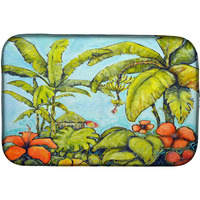 "Caroline's Treasures MW1268DDM Banana Cabana dish-drying-mats, 14 x 21, Multicolor"