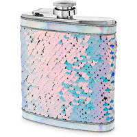 Splash: Mermaid Change Sequin Captive Flask by Blush