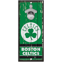 Boston Celtics Sign Wood 5x11 Bottle Opener - Special Order