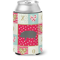 "Caroline's Treasures CK5360CC Berkshire Pig Love Can or Bottle Hugger cold-beverage-koozies, Multicolor"