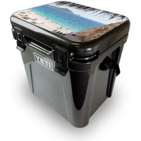 MightySkins YEROA24LID-Beach Vacation Skin for Yeti Roadie 24 Hard cooler Lid - Beach Vacation