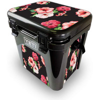 MightySkins YEROAD24-Hibiscus Skin for Yeti Roadie 24 Hard cooler - Hibiscus