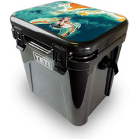 MightySkins YEROA24LID-Acid Surf Skin for Yeti Roadie 24 Hard cooler Lid - Acid Surf