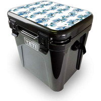 MightySkins YEROA24LID-Blue Vines Skin for Yeti Roadie 24 Hard cooler Lid - Blue Vines