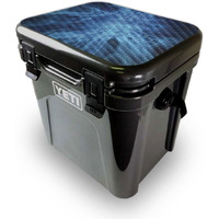 MightySkins YEROA24LID-Blue Mystic Flames Skin for Yeti Roadie 24 Hard cooler Lid - Blue Mystic Flames