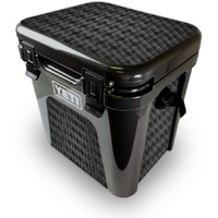 MightySkins YEROAD24-Black Argyle Skin for Yeti Roadie 24 Hard cooler - Black Argyle