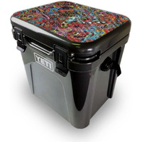 MightySkins YEROA24LID-Acid Trippy Skin for Yeti Roadie 24 Hard cooler Lid - Acid Trippy