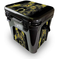 MightySkins YEROAD24-Neon Wolf Skin for Yeti Roadie 24 Hard cooler - Neon Wolf