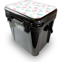 MightySkins YEROA24LID-Paper Flowers Skin for Yeti Roadie 24 Hard cooler Lid - Paper Flowers