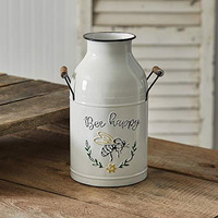 Bee Happy Jug with Wood Handles