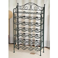 Iron 24-Bottle Wine Rack  Verdi green